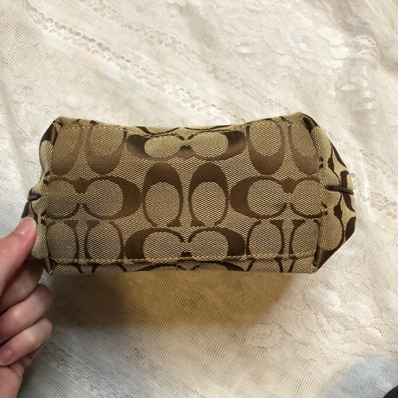 Coach signature hand bag small purse brown - Picture 4 of 4